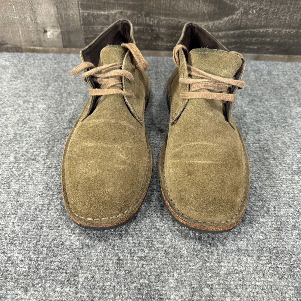John Varvatos Chukka Boots Mens 9M Brown Suede Leather Tire Tread